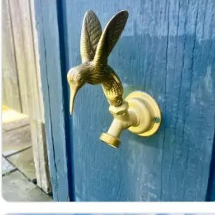 Brass outdoor spigot installed by Night Owl Plumbing